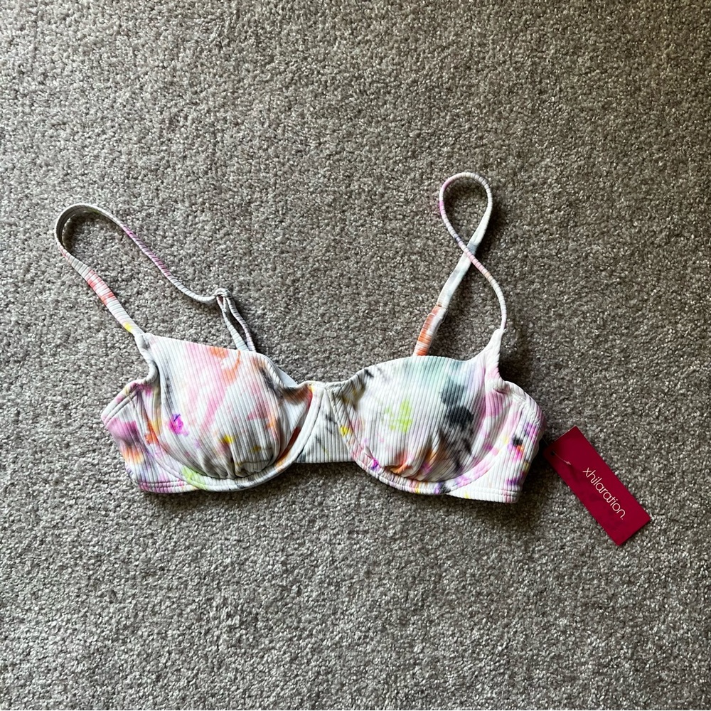 Xhilaration Multi Tie-Dye Underwire Bikini Top
